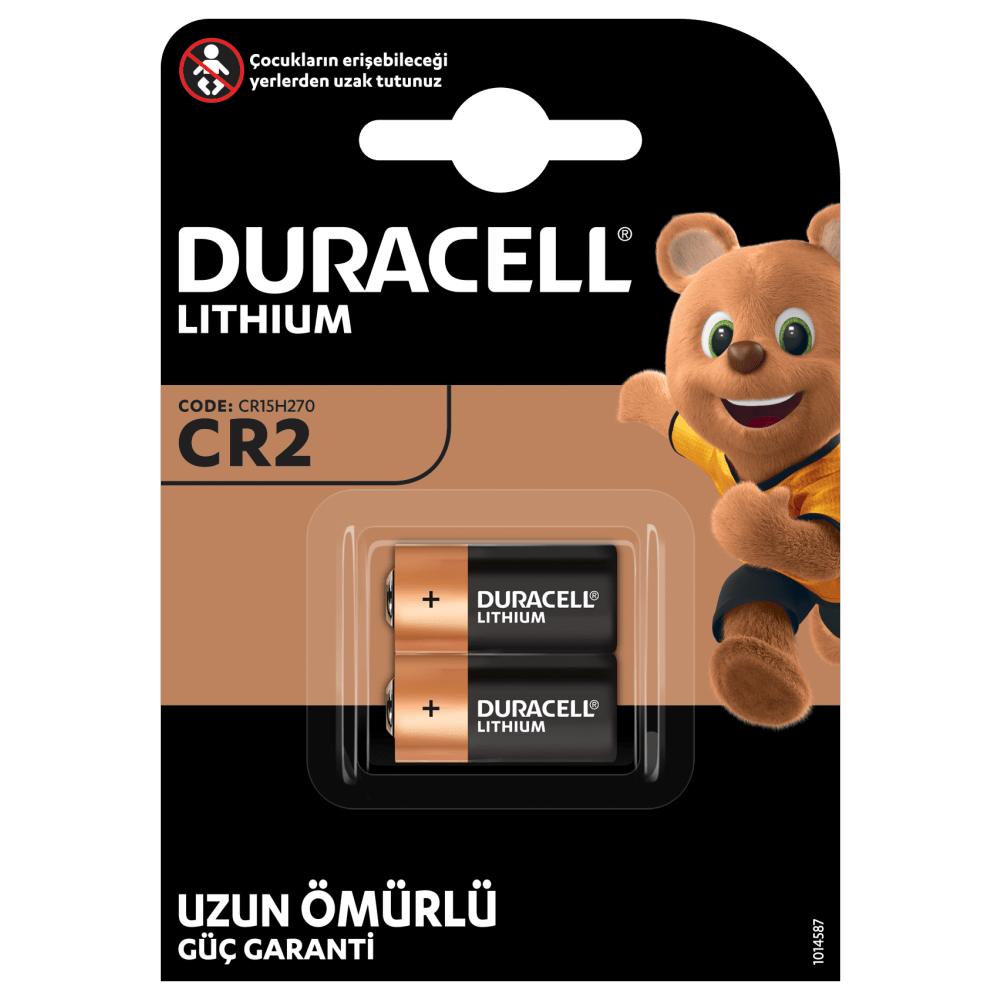 Duracell CR2 lityum pil, 2 parçalı bir pakette